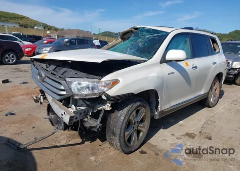 2013 Toyota Highlander Limited V6 из США, поврежденный, VIN 5TDDK3EH1DS272524